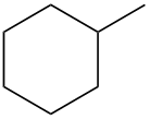 Metil-cicloesano: struttura chimica